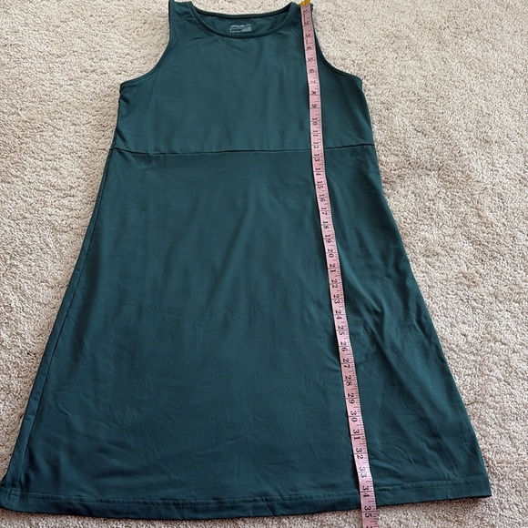 Eddie Bauer Sleeveless Tank Dress Empire Waist Stretch Green Size M - Picture 11 of 11